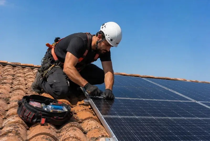 Maintenance et monitoring de panneaux solaires à la Possonnière