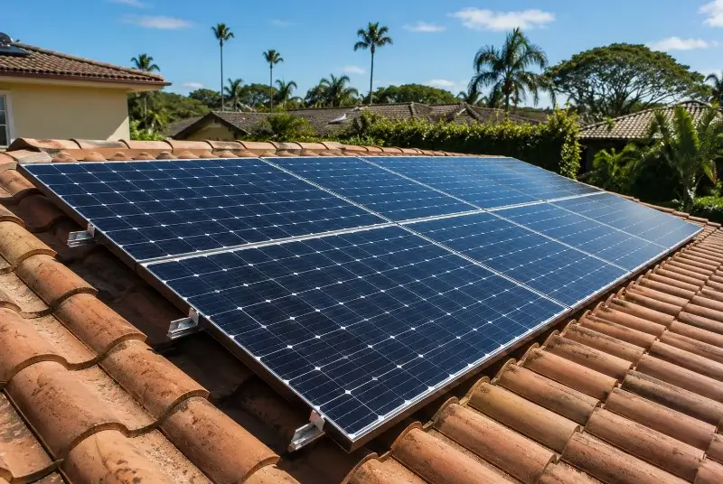 Installation de panneaux solaires à la Possonnière